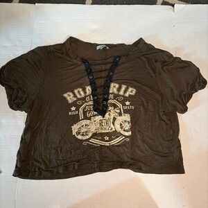 Charlotte Russe Black Tee with Brand Tag